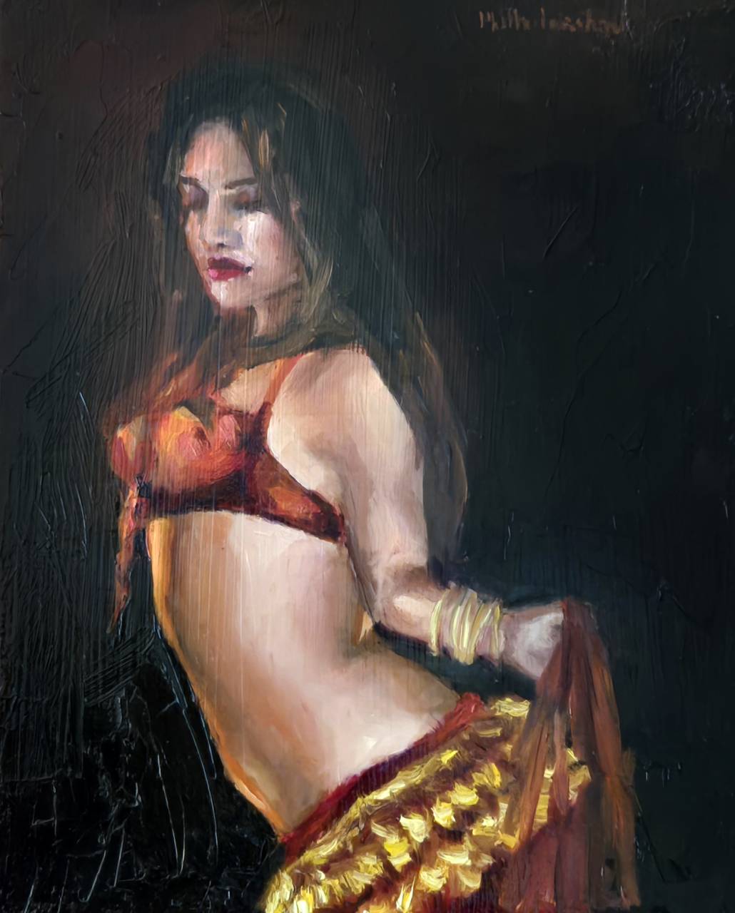 Belly Dancer in Red