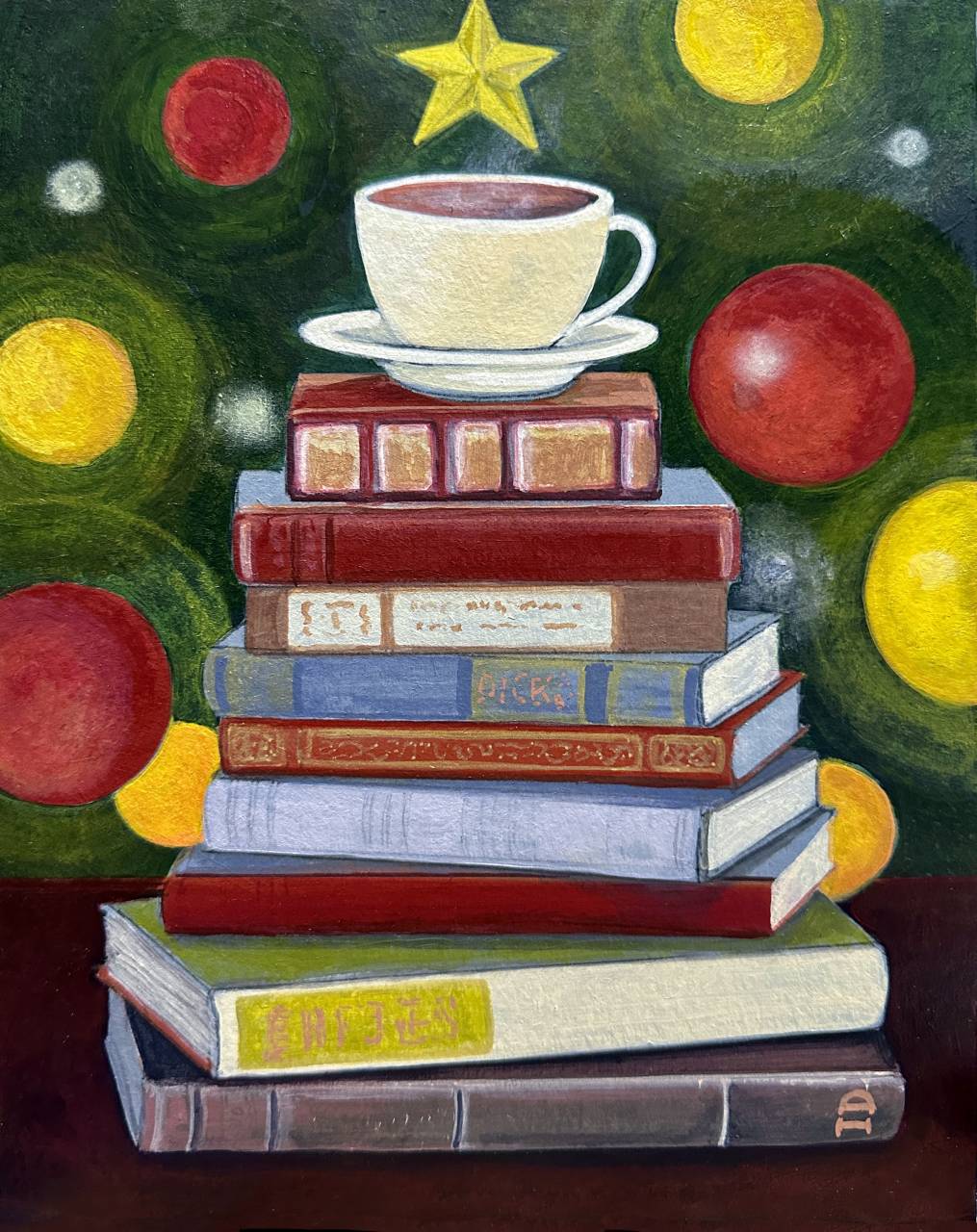 Christmas with Books and Coffee