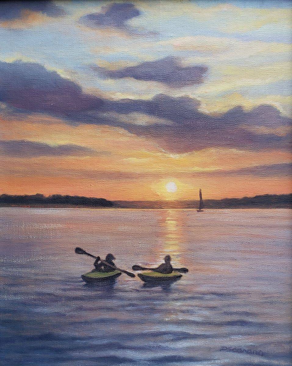 Kayaking at Sunset